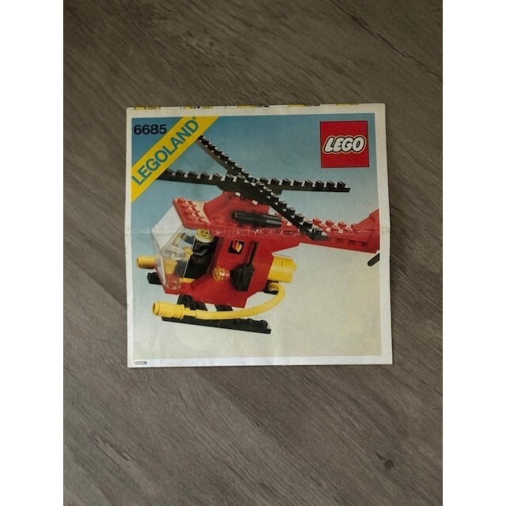 LEGO Instructions (Only) Manual No.‎ 6685 Fire Helicopter Vintage